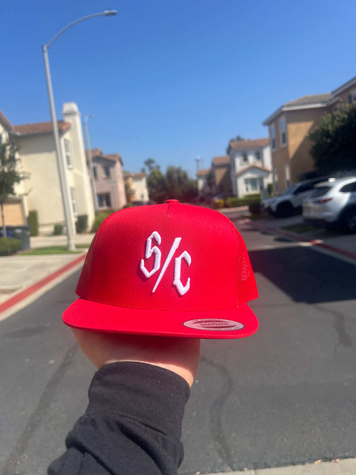 Red and White Snapback