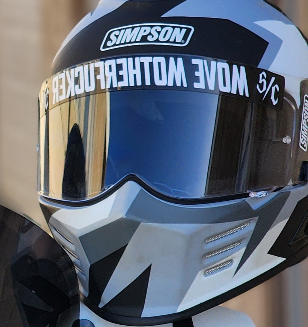 Visor Decal MOVE MOTHERFUCKER 2-Pack Sticker