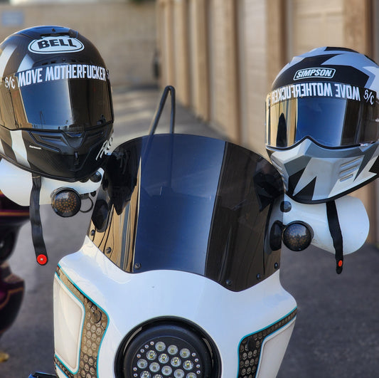 Visor Decal MOVE MOTHERFUCKER 2-Pack Sticker